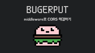 middleware로 CORS 해결하기